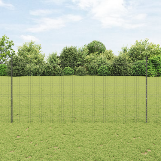 Gjerdepåle 44 pcs Grå 200 cm Stål