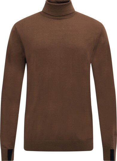 Mos Mosh Gallery Mmgadam Soft Roll Neck Knit COCOA BROWN S