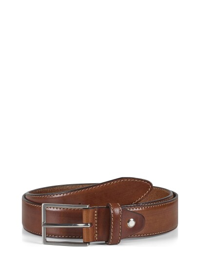 Howard London Leather Belt Charles - Brown - 105