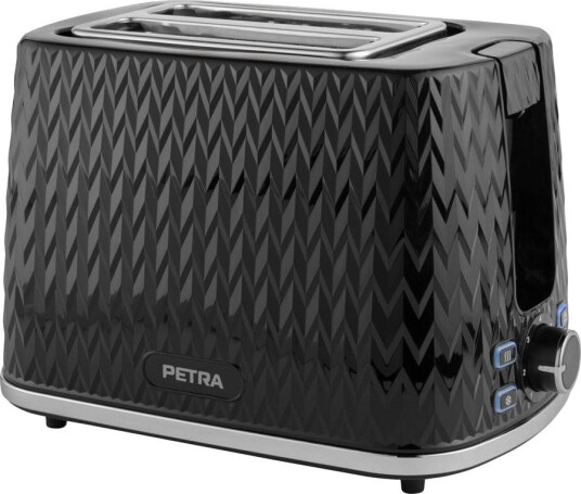 Petra Chevron Brødrister 2 Skiver 930W Sort