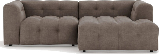 Puffy 3 seters boblete sofa med divan høyre Brun Puffy 3 seters boblete sofa med divan høyre Brun