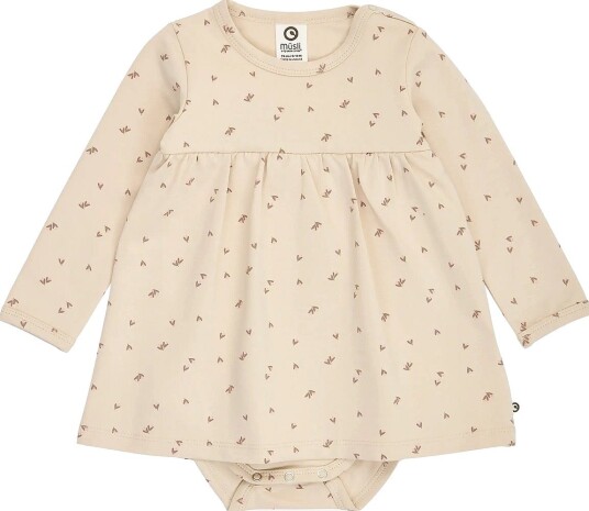 Müsli Fleur L/S Dress Body OAK/ WALNUT/ BLUSH 62