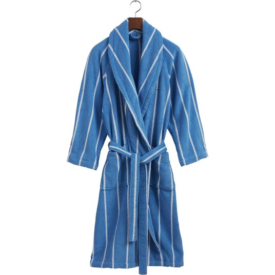 Gant Home Stripe Badekåpe Blue Bell S