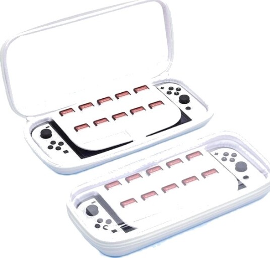 Puluz Nintendo Switch OLED/Lite Etui Transparent Hvit