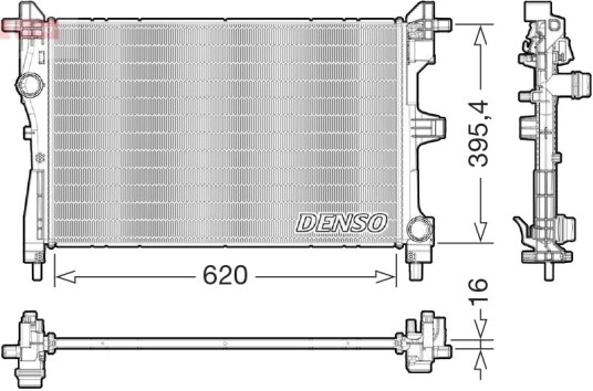 DENSO DRM09177 Radiator, motorkjøling