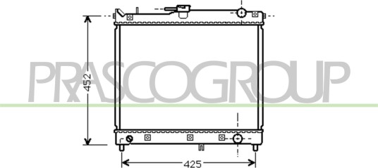 PRASCO SZ710R001 Radiator, motorkjøling PRASCO SZ710R001 Radiator, motorkjøling