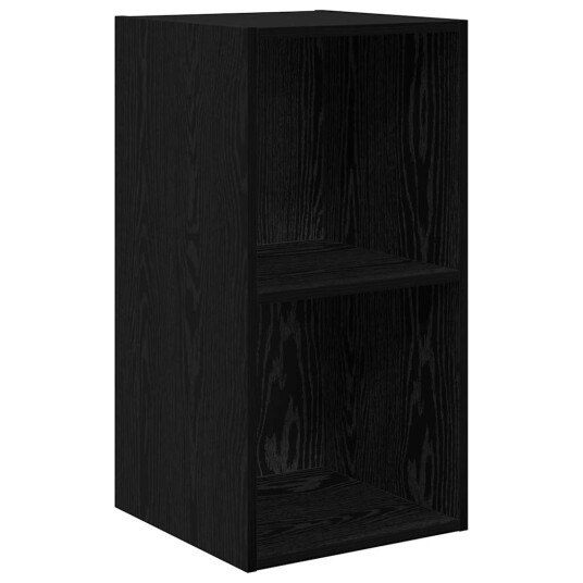 Vegghylle for TV 4 pcs Svart eik 37 x 37 x 72 cm Konstruert tre Vegghylle for TV 4 pcs Svart eik 37 x 37 x 72 cm Konstruert tre