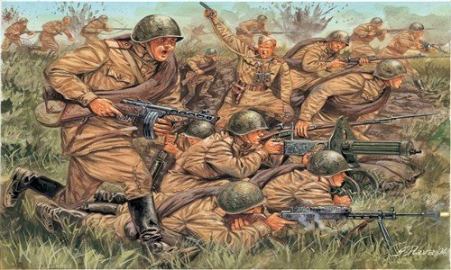 Italeri Infanterisett 1/72 WWII Russian Infantry