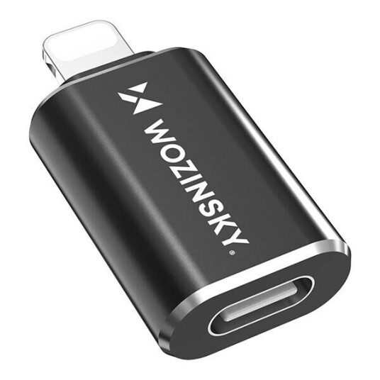 Wozinsky Usb-adapter Lightning Til Usb-c Svart