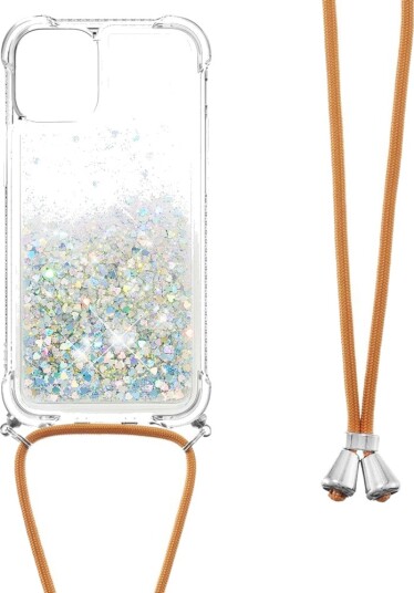 Trolsk Mobildeksel Glitter med Nakkestropp (iPhone 13) Multi