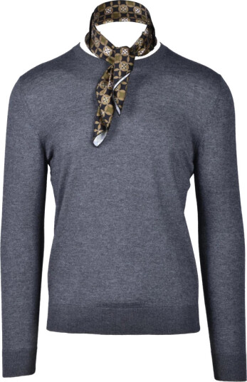 Wild Cashmere Herre Strikkevarer Grå M,