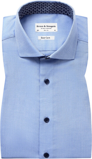 Bruun & Stengade Bs Murakami Slim Fit Shirt   Blue   43
