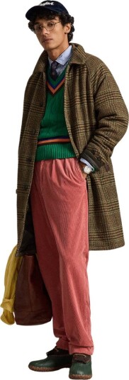 Ralph Lauren Woven coat M grønn herre