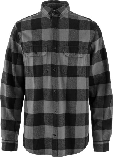 Fjellreven Men"s Övik Heavy Flannel Shirt Black-grey S