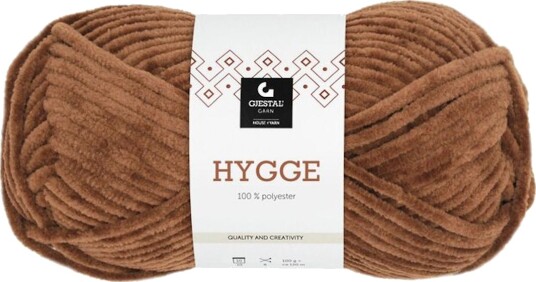 Gjestal Garn  Hygge Mørk-Brun 2105, 100g