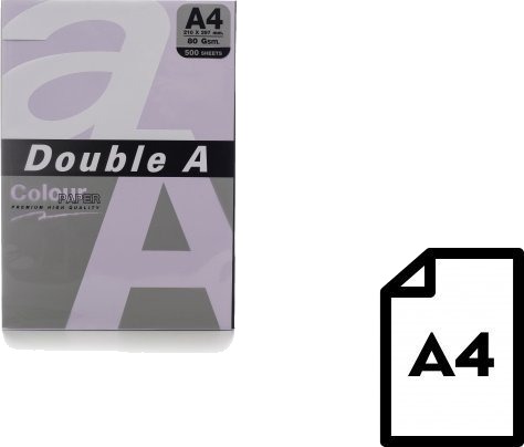 Double A Farget Papir A4 80 g 500 ark Lavendel