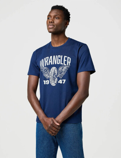Wrangler Americana Tee - Navy - S