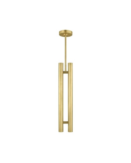 Ebell 2 Light Pendant Natural Brass