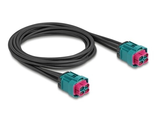Delock Kabel Hdmtd Z Quad Socket Til Hdmtd Z Quad Socket 1 M Ip67 Beskyttelsesklasse