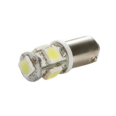 Led pære 5 Led BA9S hvit 24v