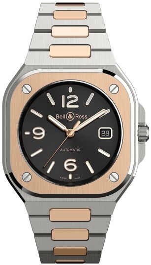 Bell & Ross Herreklokke BR05A BL STPG/SSG BR 05 Sort/18 karat Bell & Ross Herreklokke BR05A BL STPG/SSG BR 05 Sort/18 karat