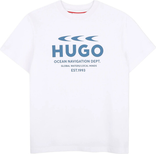 Hugo Kids Short Sleeves Tee Shirt   White   164