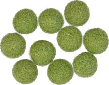 Creafelting Filtkuler 20mm Grønn GN4 10 stk.
