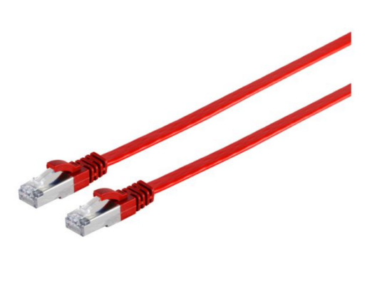 MicroConnect Nettverkskabel RJ45 Cat6a U/UTP Flat 5m Rød MicroConnect Nettverkskabel RJ45 Cat6a U/UTP Flat 5m Rød