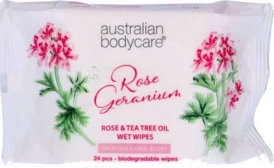Australian Bodycare Rose & Tea Tree Oil Wet Wipes U 24 stk.