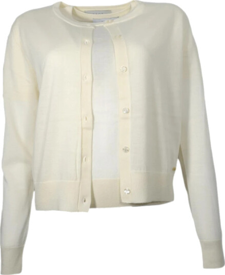 Kaos Dame Strikkevarer Beige L,