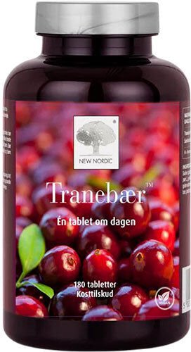 New Nordic tranebær 180 tabletter New Nordic tranebær 180 tabletter
