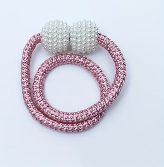 Magnetiske gardinholdere med perlekule design 2 pakning