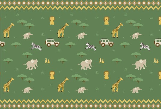 Duk i stoff Safari Party