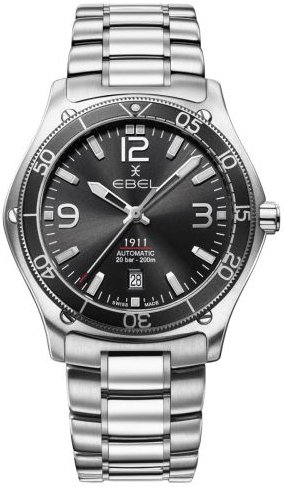 Ebel 1911 Herreklokke 1216675 Sort/Stål Ø42 mm Ebel 1911 Herreklokke 1216675 Sort/Stål Ø42 mm