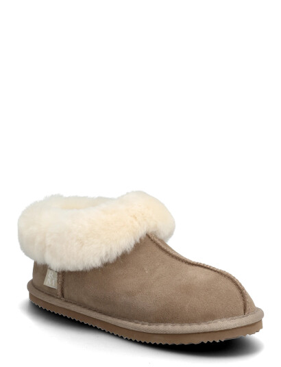 Rosemunde Rhevelyn Leather Closed Ankle Slipp   Beige   38