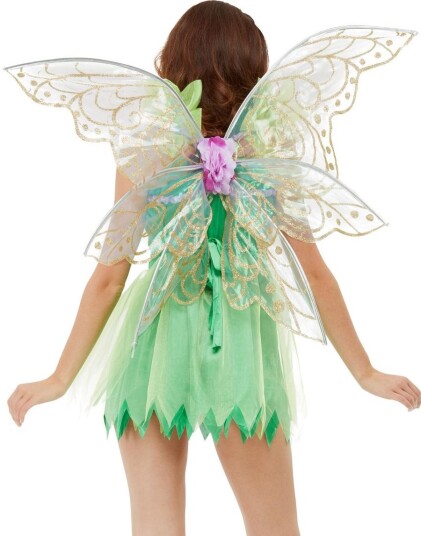 Lys Lilla Pixie Fairy Vinger med Glitter 86x80 cm Lys Lilla Pixie Fairy Vinger med Glitter 86x80 cm
