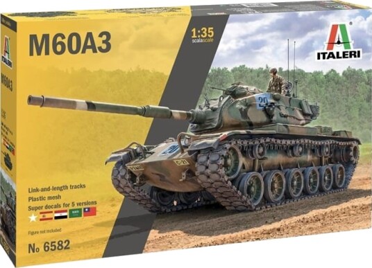 Italeri 1/35 M60A3 Byggesett for Modellbygging