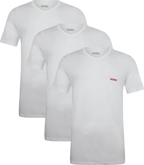 HUGO T Shirt Vn Triplet White XL