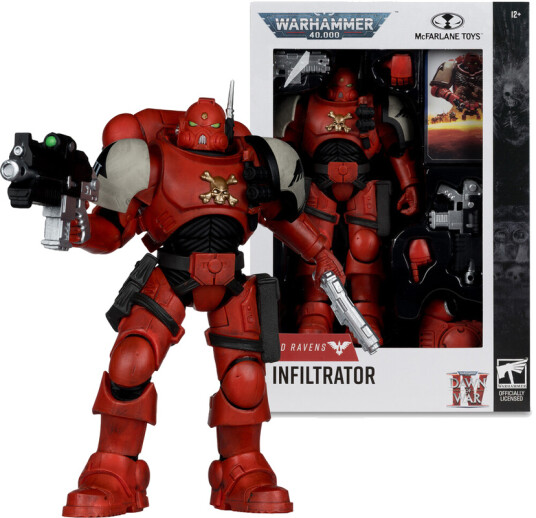 McFarlane  Warhammer 40K: Dawn of War 4  Blood Ravens  7" Sergeant Infiltrator Dawn of War 4 Action Figure