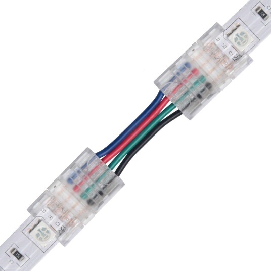 Slim Samler med ledning til LED strip 10mm RGB IP20 5V 24V