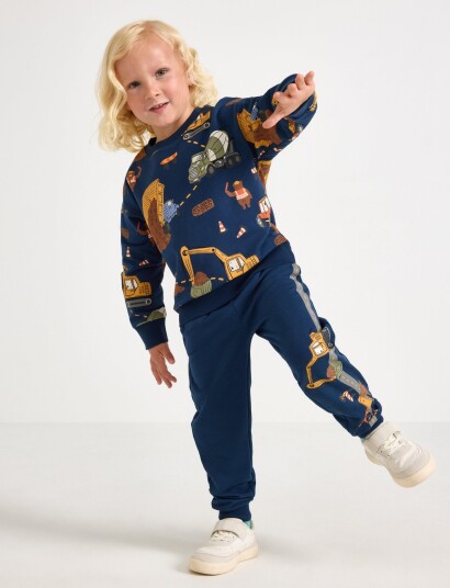 Lindex Joggers With Brushed Inside Navy 116