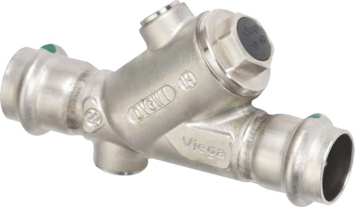 Viega easytop tilbakeslagsventil i rustfritt stål 15 mm