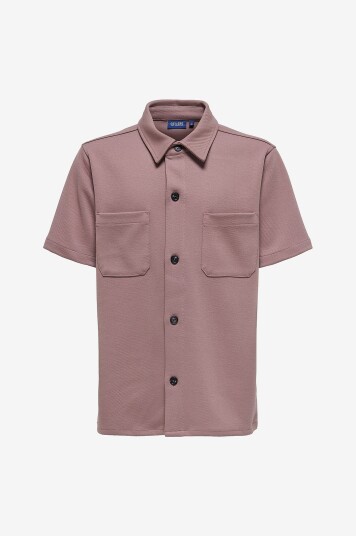 ONLY & SONS JUNIOR   Skjorte osjNew Kodyl Reg SS Shirt   Grå