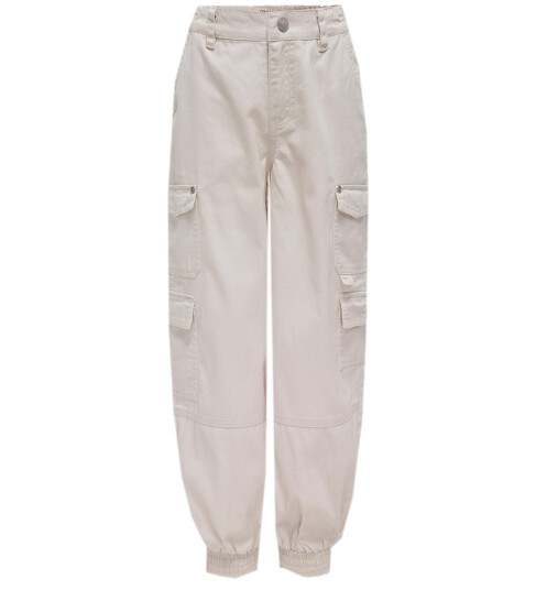 Kids Only Cargobukser KogStine Moonbeam 12 år 152 Bukser bomull Beige