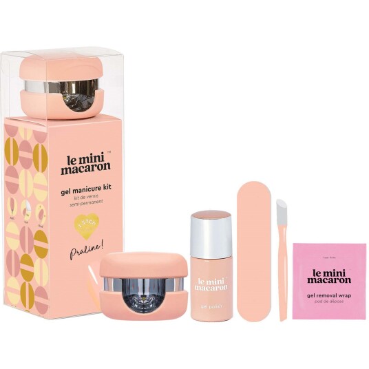 Le mini macaron Gel Manicure Kit Praline 8,5 ml + 4 stk Neglelakk