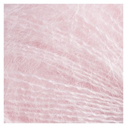 Järbo Fin Mohair Silke Garn 29 Lyserosa Marshmallow