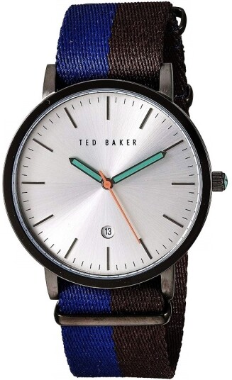 Ted Baker Herreklokke 10026315 Graham Sølvfarget/Gummi Ø41 mm Ted Baker Herreklokke 10026315 Graham Sølvfarget/Gummi Ø41 mm