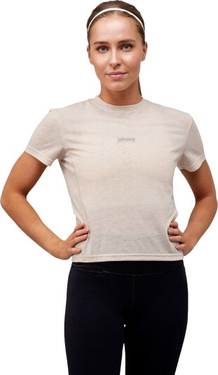Johaug Aerial Woolmix Tee 2.0 Dame Light Beige XS