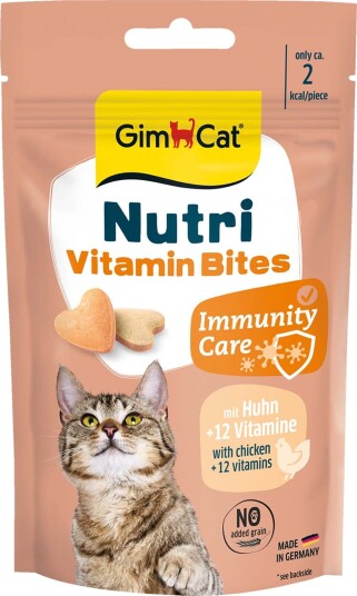 Gimcat Nutri Vitamin Bites Godbit Til Katt 40 G