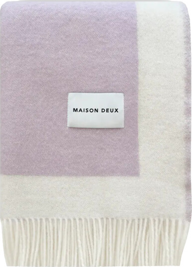 Maison Deux Cubics Pledd Blå/Gul